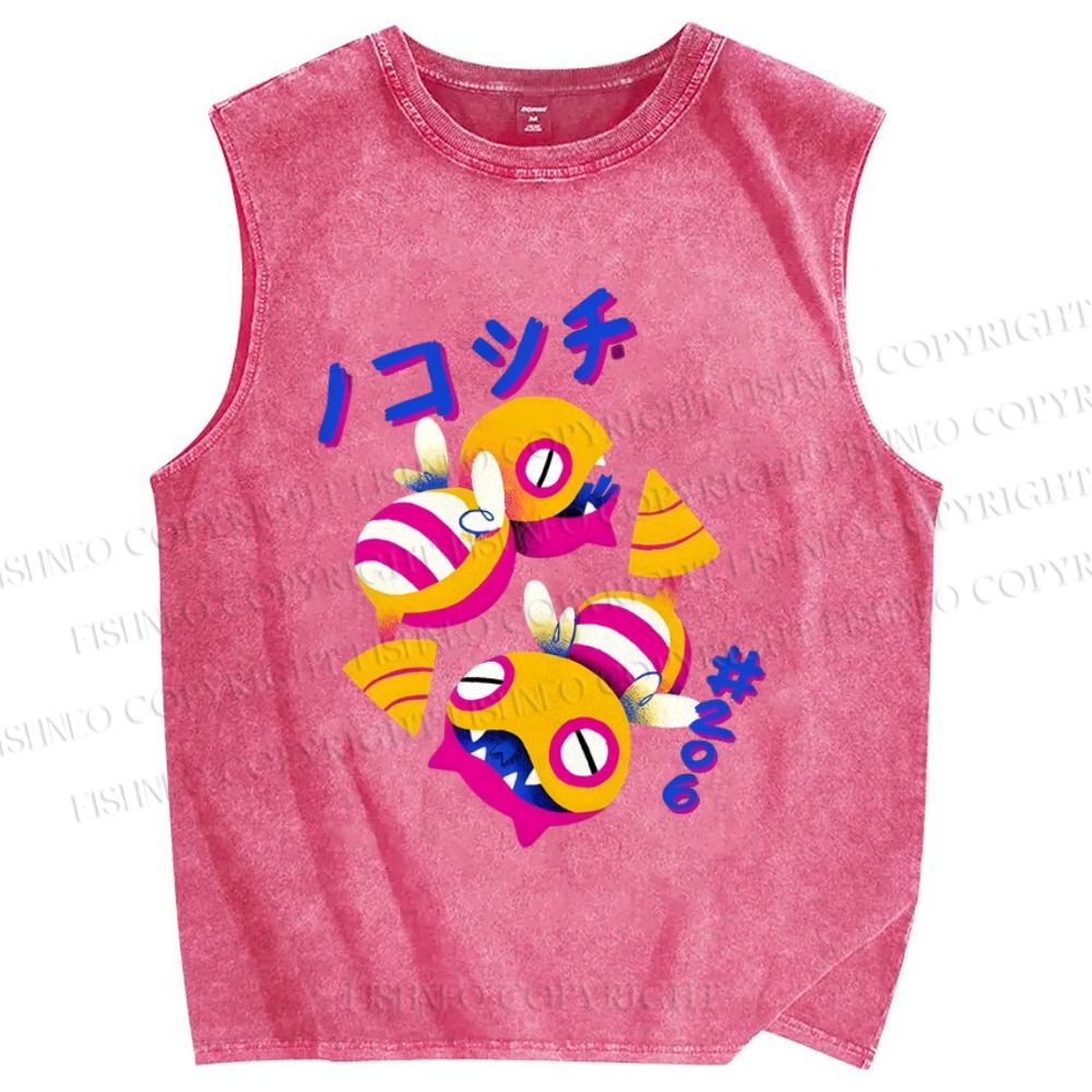 Unisex Nokonchi Printed Washed Tank Top