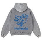 Casual I Need Ibuprofen Wolf Washed Hoodie