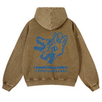 Casual I Need Ibuprofen Wolf Washed Hoodie