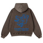 Casual I Need Ibuprofen Wolf Washed Hoodie