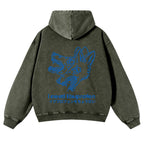 Casual I Need Ibuprofen Wolf Washed Hoodie