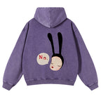 Casual Yoshitomo Nara Washed Hoodie
