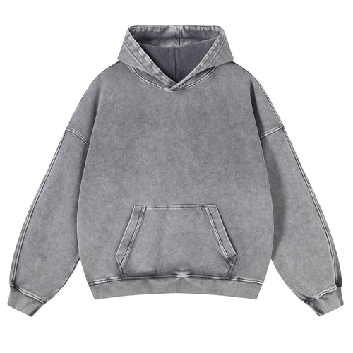 Casual Japanese Turtle Washed Hoodie