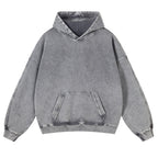 Casual Born To Shit Cat Washed Hoodie