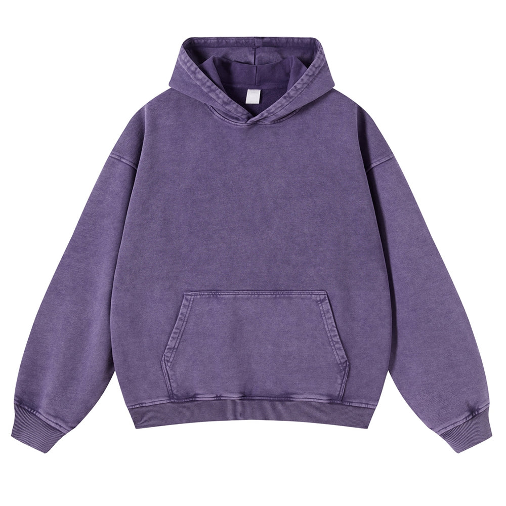 Casual Born To Shit Cat Washed Hoodie