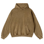 Mount Fuji Vintage Washed Cotton Back Art Hoodie
