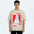 Unisex Kitagawa Sea Dream Printed Washed Tee