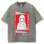Unisex Kitagawa Sea Dream Printed Washed Tee