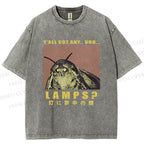 Unisex Lamps Printed Washed Tee