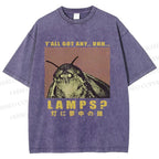 Unisex Lamps Printed Washed Tee