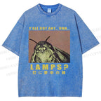 Unisex Lamps Printed Washed Tee