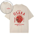 Osaka Dotonbori Drunken Octopus Vintage Wash Japanese Design Back Art T-Shirt