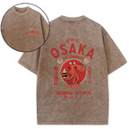 Osaka Dotonbori Drunken Octopus Vintage Wash Japanese Design Back Art T-Shirt