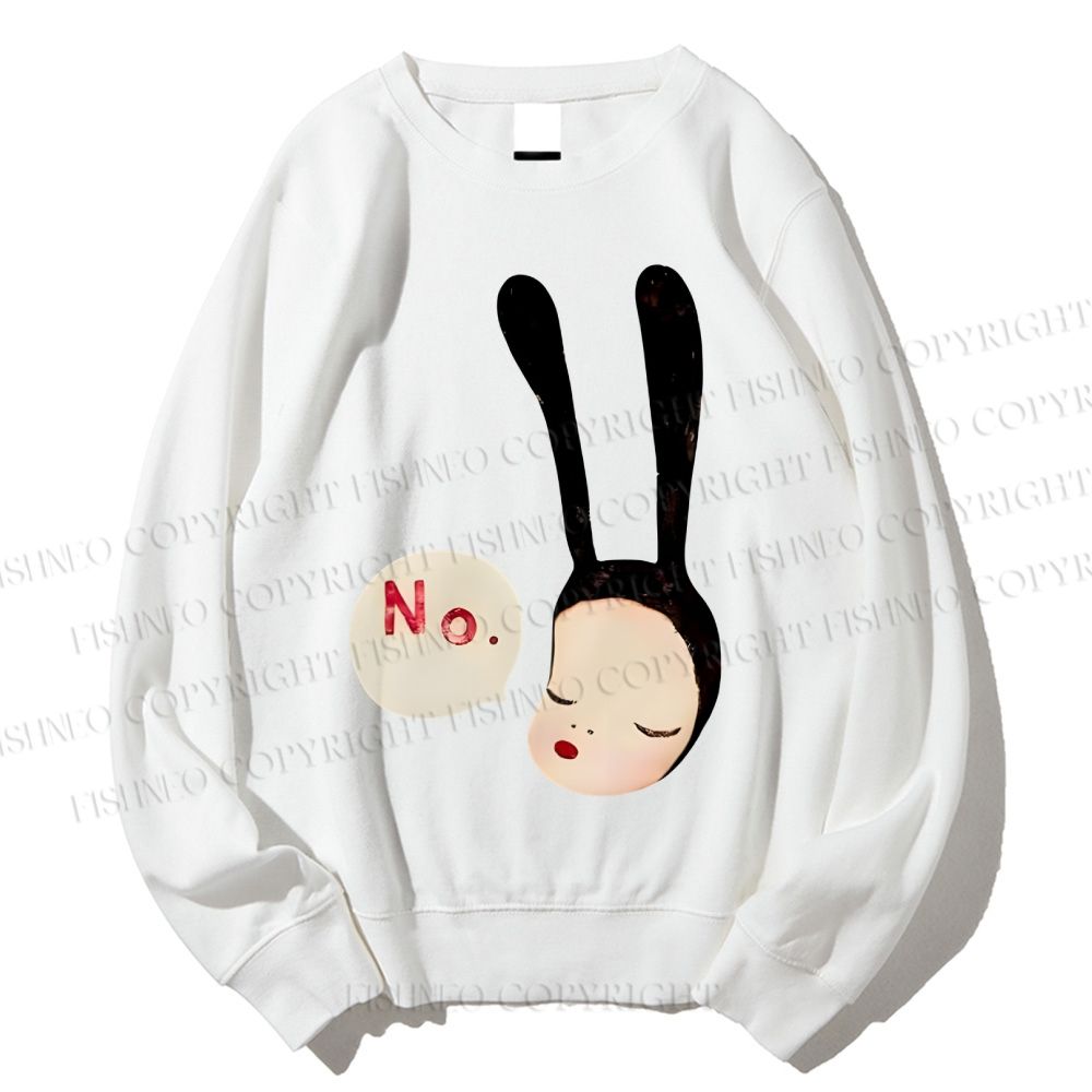 Unisex Yoshitomo Nara Printed Sweatshirt