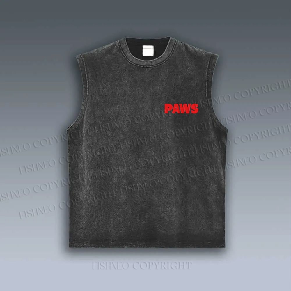 Paws Cat Under The Sea VINTAGE TANK TOP