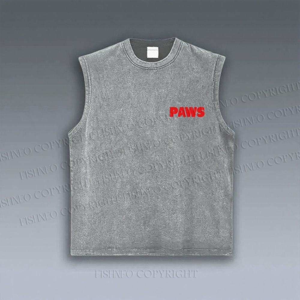 Paws Cat Under The Sea VINTAGE TANK TOP