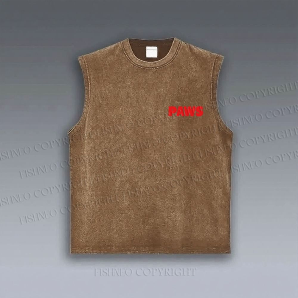 Paws Cat Under The Sea VINTAGE TANK TOP