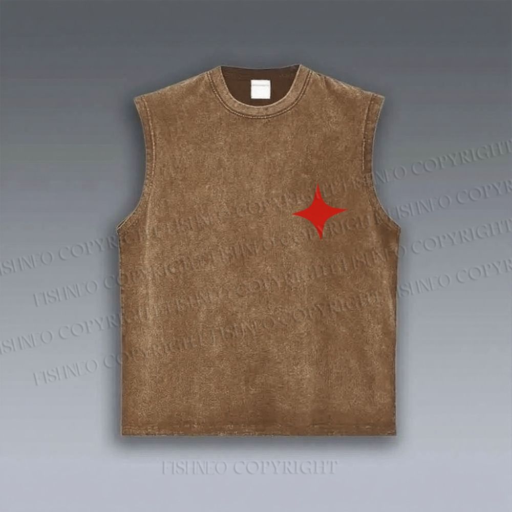 Vintage Bauhaus Star Design VINTAGE TANK TOP