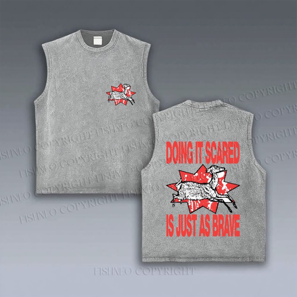 Doing Brave Sheep Graffiti VINTAGE TANK TOP