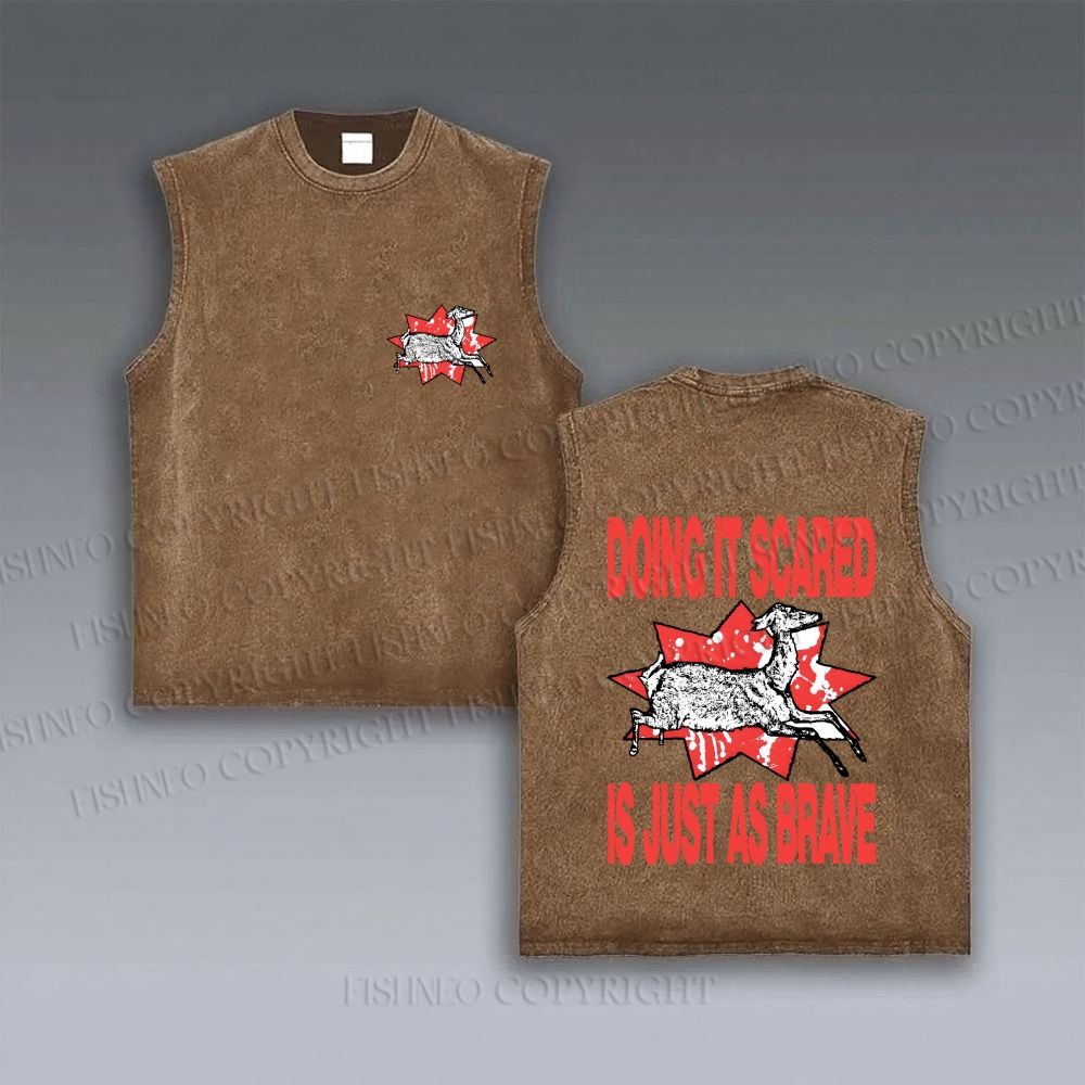 Doing Brave Sheep Graffiti VINTAGE TANK TOP