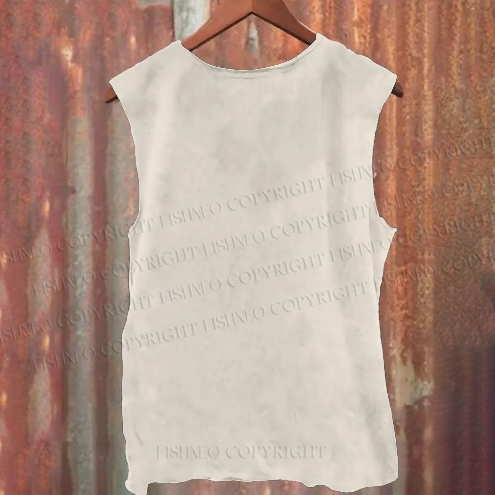 Casual Retro Christmas Little Girl With Deer Printed Tank Top