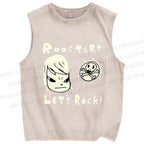 Unisex Yoshitomo Nara Printed Washed Tank Top