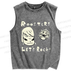 Unisex Yoshitomo Nara Printed Washed Tank Top