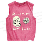 Unisex Yoshitomo Nara Printed Washed Tank Top