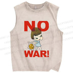 Unisex Yoshitomo Nara Printed Washed Tank Top