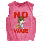 Unisex Yoshitomo Nara Printed Washed Tank Top