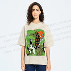 Unisex Vintage Halloween Printed Washed Tee