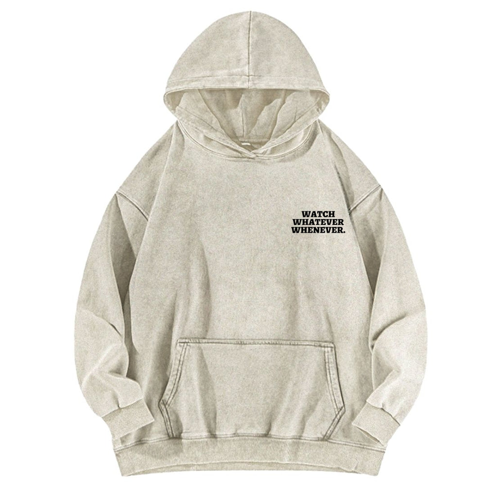 Sony Betamax Vintage Washed Cotton Back Art Hoodie