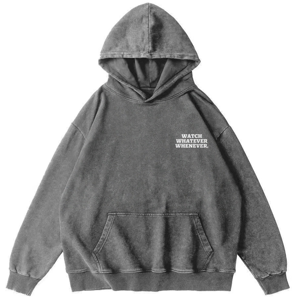 Sony Betamax Vintage Washed Cotton Back Art Hoodie