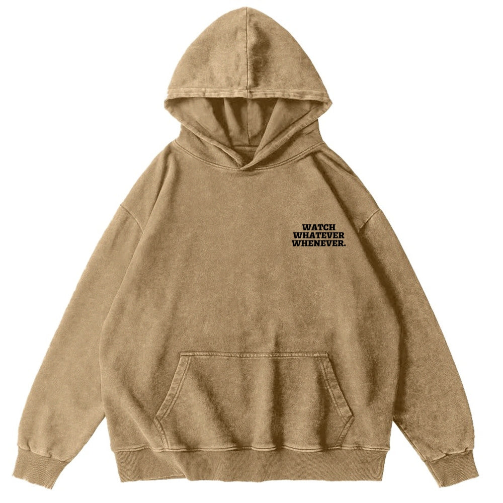 Sony Betamax Vintage Washed Cotton Back Art Hoodie