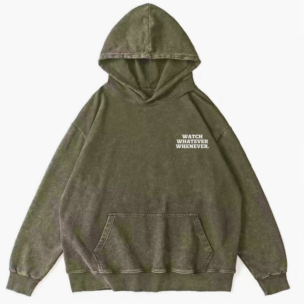 Sony Betamax Vintage Washed Cotton Back Art Hoodie