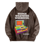 Sony Betamax Vintage Washed Cotton Back Art Hoodie