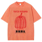 Yayoi Kusama Vintage Wash Japanese Design T-Shirt