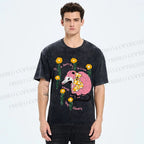 Unisex Chipmunk Printed Washed Tee