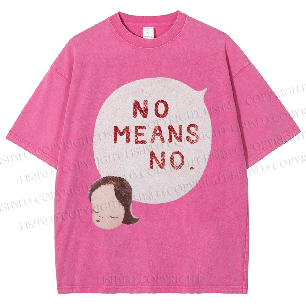 Unisex Yoshitomo Nara Printed Washed Tee