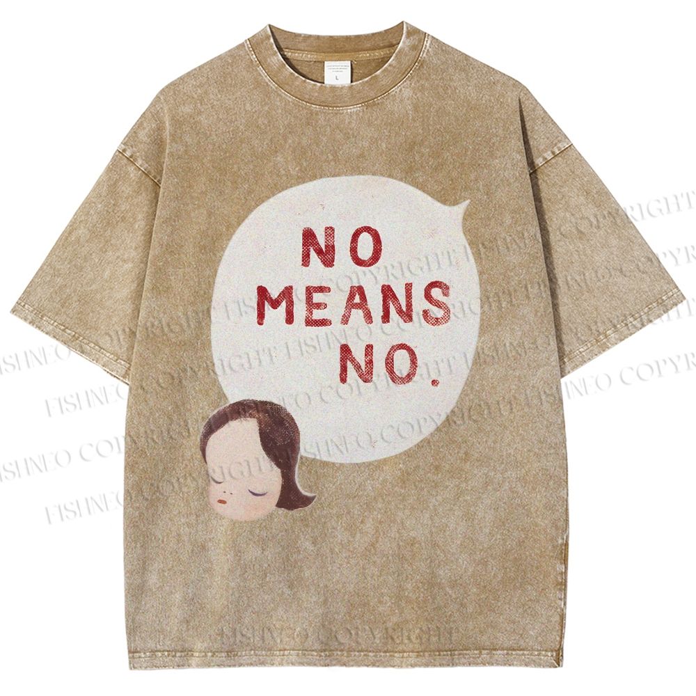 Unisex Yoshitomo Nara Printed Washed Tee