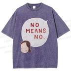 Unisex Yoshitomo Nara Printed Washed Tee
