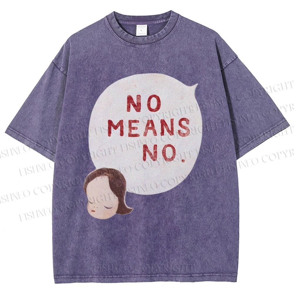 Unisex Yoshitomo Nara Printed Washed Tee