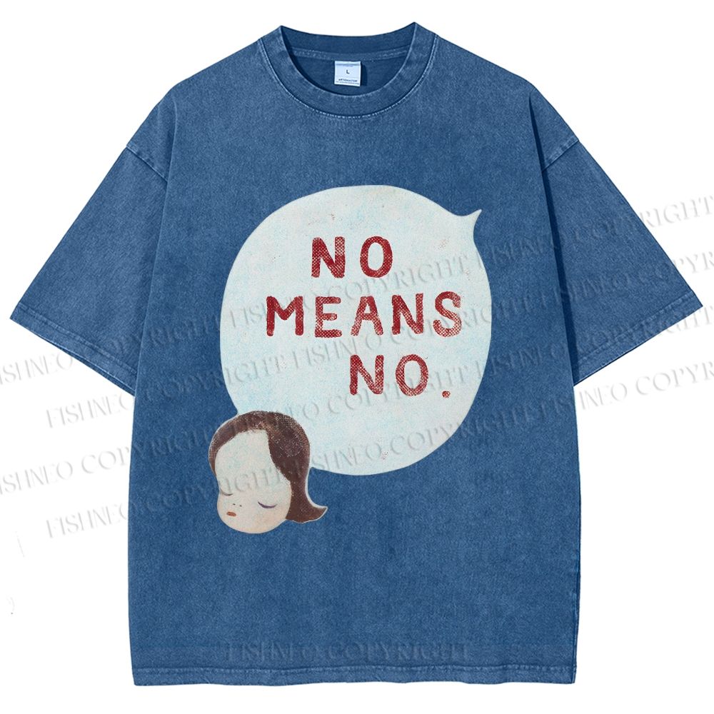 Unisex Yoshitomo Nara Printed Washed Tee