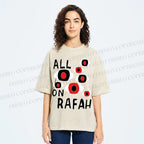 Unisex Artistic Geometric Eyes Printed Washed Tee