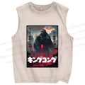 Unisex King Kong Printed Washed Tank Top