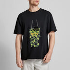 Black Cat And Plants Classic T-Shirt