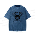 Unisex Inosuke Printed Washed Tee