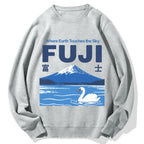 Japan Mount Fuji Cotton Sweatshirt