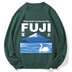 Japan Mount Fuji Cotton Sweatshirt