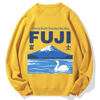 Japan Mount Fuji Cotton Sweatshirt